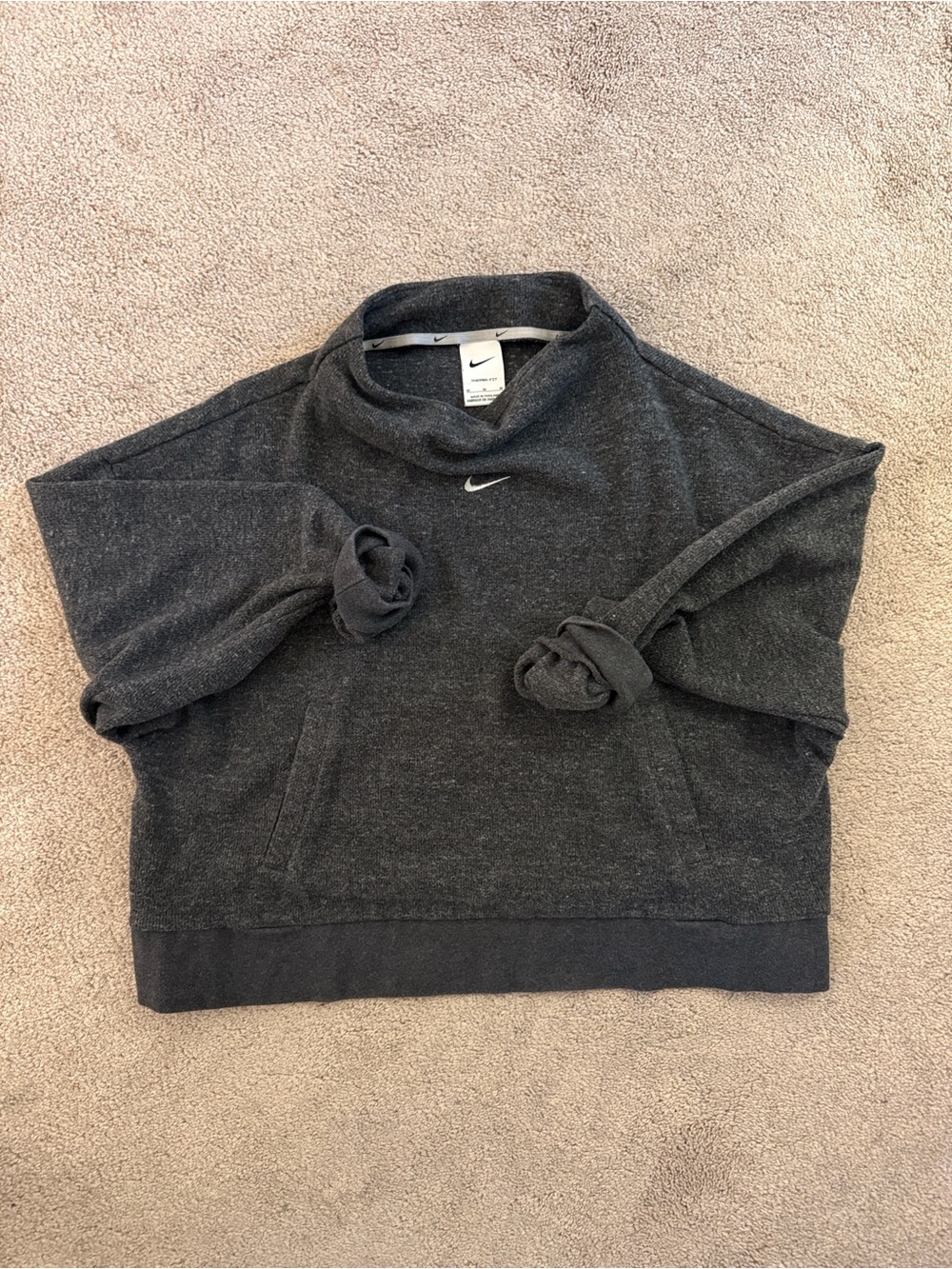 Nike Women's Dark Charcoal Turtleneck Pullover